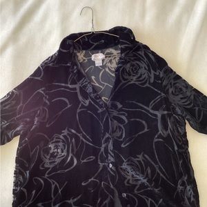 Velvet women shirt
